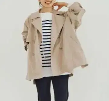 이에나 Pe 포플린 오버 숏코트 베이지 36