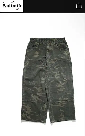 ANTIMID DOUBLE KNEE BAGGY DENIM