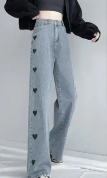 하트 시리즈 데님 팬츠