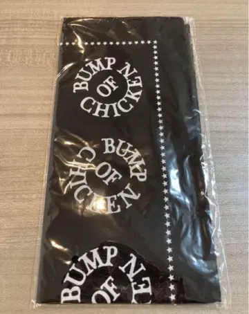 BUMP OF CHICKEN 로고 반다나 블랙