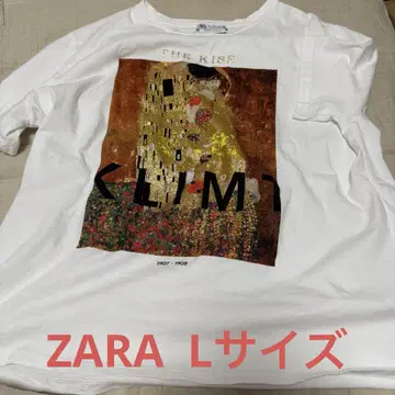 ZARA THE KISS 티셔츠 ZARA 클림트 키스 티셔츠 L