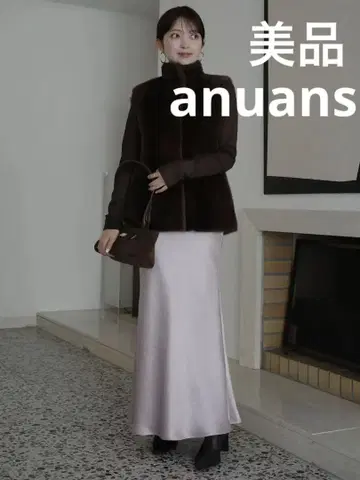 [ 새상품급 ] anuans 새틴 내로우 스커트 S 사이즈