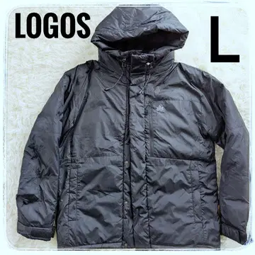 LOGOS 파크 후드 부착 블랙 자켓 L 블랙