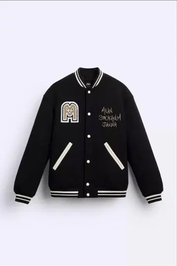 ZARA 대비 패치 봄버 자켓