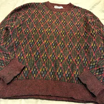 90s 이탈리아제 Bizzarro 모헤어 니트 스웨터 vintage