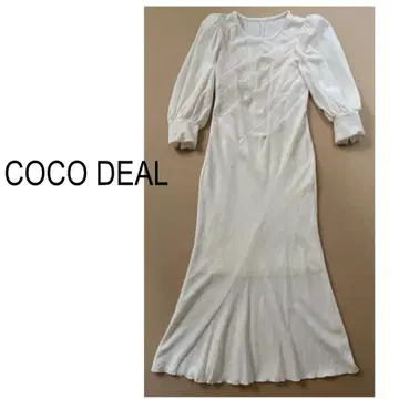 COCO DEAL 롱 퍼프 슬리브 원피스