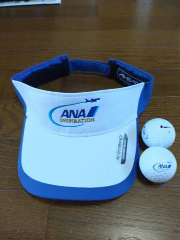 ANA INSPIRATION 바이저와 골프 볼 세트