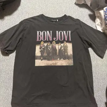 BON JOVI 그래픽 T셔츠 블랙
