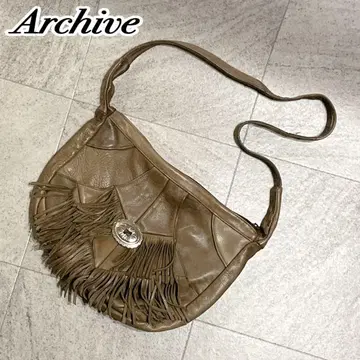 archive y2k vintage leather shoulderbag