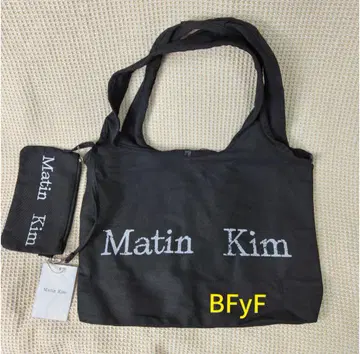 Matin Kim 블랙 에코백 파우치 포함 토트백