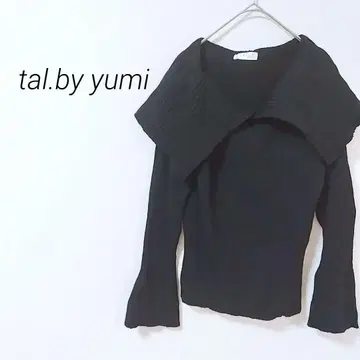 53901 tal.by yumi 시마무라 긴팔 니트 소매 플레어 리브