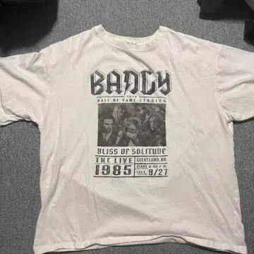 밴드 1985년 라이브 프린트 T셔츠 LL