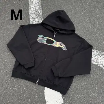 M IDA FUTURE ARCHIVE ZIP HOODIE BLACK