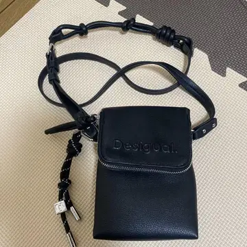 Desigual 블랙 숄더백 남성용 여성용 휴대폰