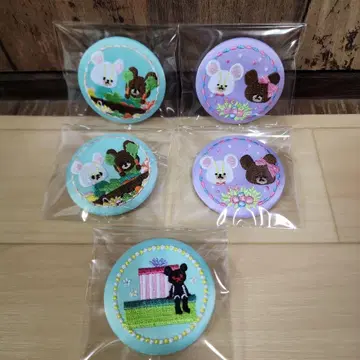 곰돌이 학교 자수 캔뱃지 재키