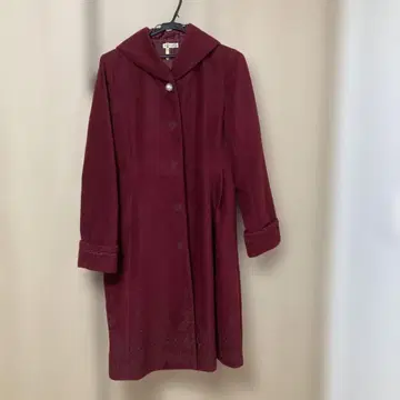 axes femme 버건디 롱 코트 L 사이즈 새상품급 아우터 가을/겨울