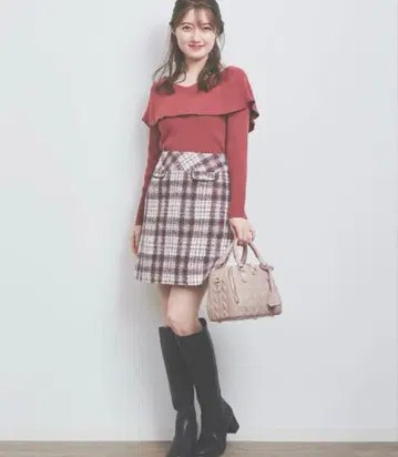 레스 빠세 케이프 칼라 긴팔 니트