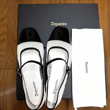 레페토 메쉬 x 페이턴트 멜리제인 신발