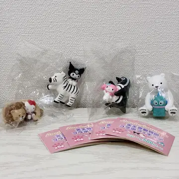 텐노지 동물원 산리오 가챠가챠 4종