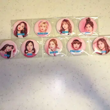 TWICE CD 특전 캔뱃지 9개 세트