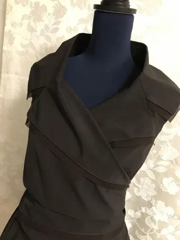 폭시 여배우 옷깃 원피스 사이즈 40