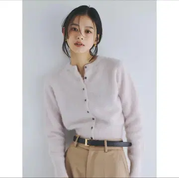 아뉴앙스 라쿤 폭스 숏 가디건