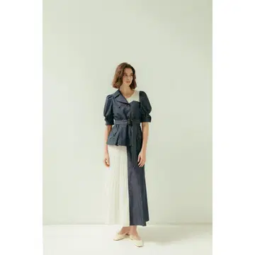 hdxuly Trench Design Dress