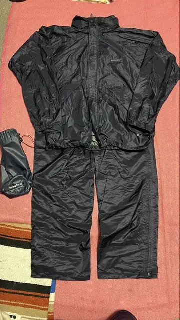 90s 몽벨 고어텍스 네이비 수납 봉투 포함 셋업