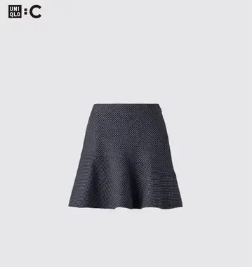 유니클로 C 플레어 스코트 S 그레이 유니클로 씨