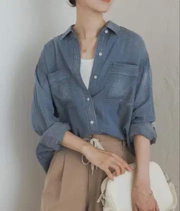 DOORS 시어 데님 셔츠