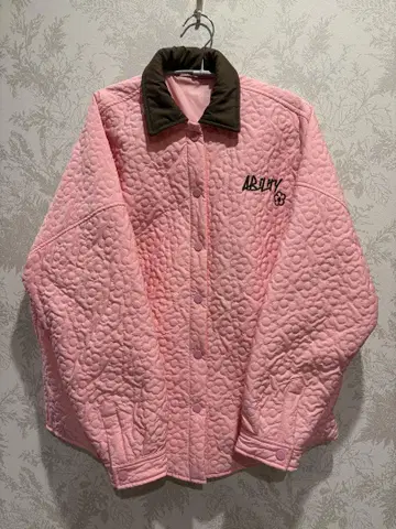 퀼팅 자켓 꽃무늬
