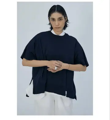 엔폴드 KNIT x CUT T-SHIRT 오렌지
