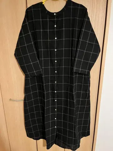 셀프 서비스 체크 원피스