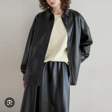 시루무린 가죽 자켓