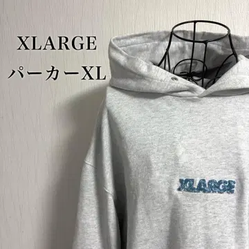 XLARGE 그레이 후드티 XL