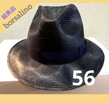 컨디션 최상 Borsalino 볼사리노 파나마 중절모 네이비 x 네이비
