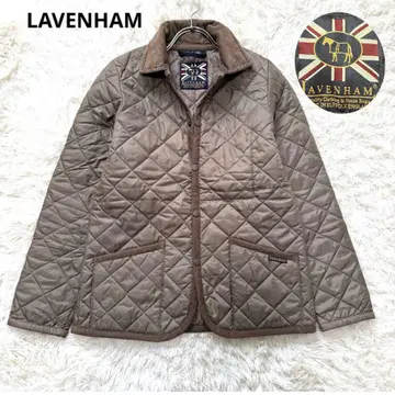 [미사용급] LAVENHAM 퀼팅 자켓 영국제 라이트 브라운