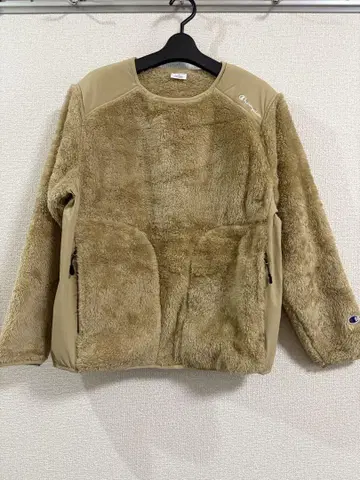 Champion 플리스 풀오버 베이지 S