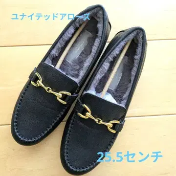 새상품 25.5cm 그린 라벨 릴랙싱 모카신 신발 블랙