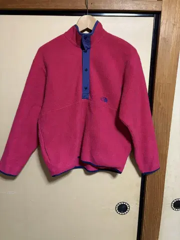 THE NORTH FACE 플리스 자켓 핑크 레트로 구제 의류