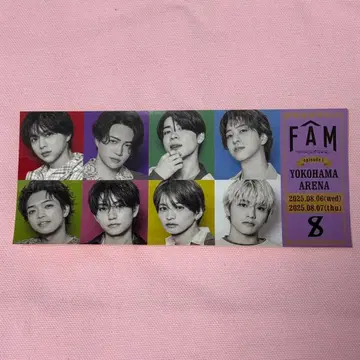 timelesz 타임리스 스티커 FAM 요코하마 가나가와 회장 한정판