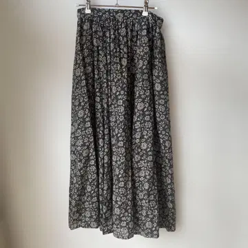 Natural by Studio CLIP 린넨 플라워 롱 스커트