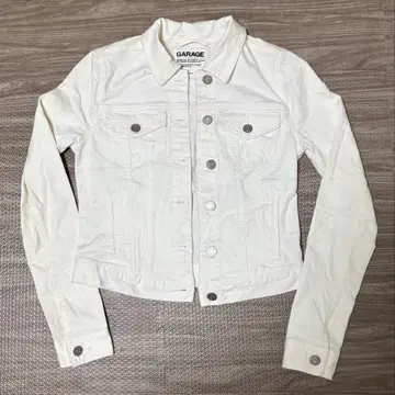 GARAGE 데님 자켓 3rd 화이트 XS 크롭 기장