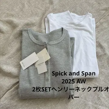 2025AW Spick and Span 2SET 헨리넥 풀오버