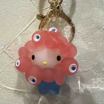 미개봉 오사카 간사이 만박 산리오 먀쿠먀쿠 클리어 키링 헬로키티