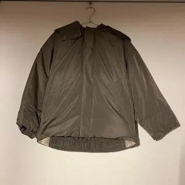 Gymphlex 다크 그레이 후드 부착 다운 자켓