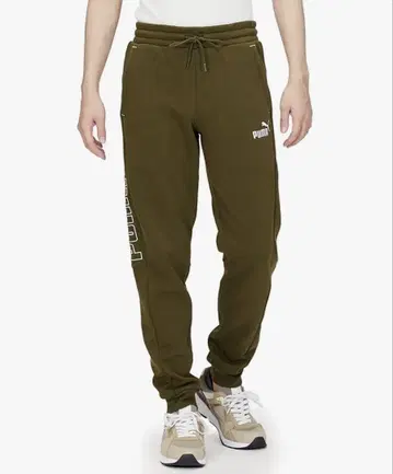 PUMA 스웨트 팬츠 S 사이즈 카키