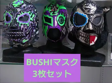 BUSHI의 프로레슬링 마스크 3개 세트