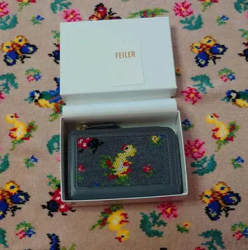 FEILER 하이디 그레이 카드 케이스 박스 포함 미사용 새상품