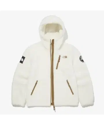 THE NORTH FACE 보아 플리스 후드 자켓 화이트
